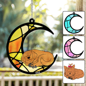I Will Miss You Forever - Personalized Dog Window Hanging Suncatcher Ornament