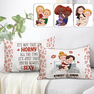 I Love You - Personalized Couple Rectangle Pillow Cover