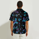 Hologram Turtle Beach Lovers - Personalized Turtle Hawaiian Shirt