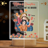 A Bond That Can't Be Broken - Personalized Mother Shaped Plaque Light Base