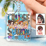 Cruise Squad 2024 - Personalized Cruising Custom Shaped Keychain