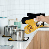 The Secret Ingredient Is Cat Hair - Personalized Cat Oven Mitts & Pot Holder Set