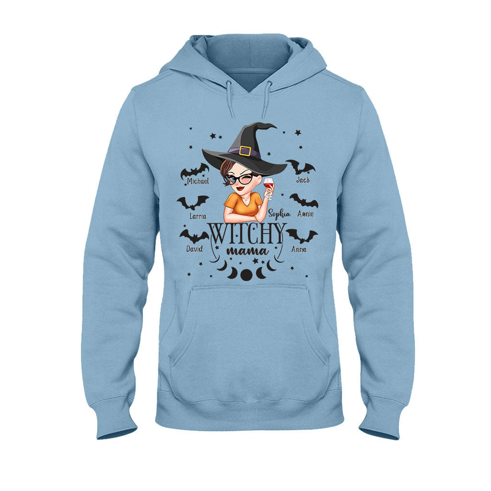 Witchy Mama Grandma - Personalized Witch T-shirt And Hoodie