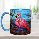 Love Flamingos - Personalized Flamingo Accent Mug