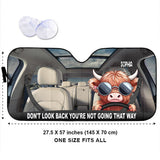 Don't Look Back - Personalized Car Sunshade