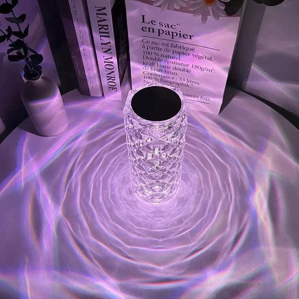 Crystal Rose Diamond Touch Lamp - Crystal Rose Diamond Touch Lamp