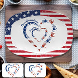 First Mom Now Grandma - Personalized Grandma Plate