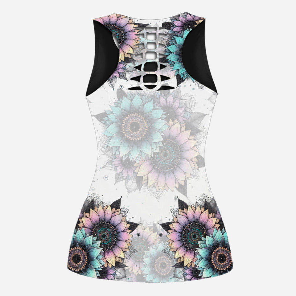 Mama Bear - Personalized Mother Hollow Tank Top and Leggings