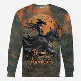 Brooms Are For Amateurs - Personalized Horse All Over Shirt