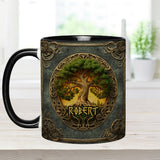 Tree Of Life Scandinavian Mythology Rustic Style - Personalized Irish Accent Mug
