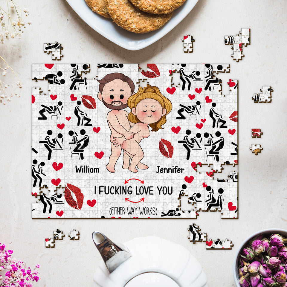 I Love You - Personalized Couple Jigsaw Puzzle