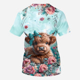 Cute Baby Cow - Personalized All Over Shirt
