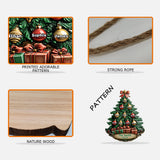 Merry Christmas - Personalized Family Custom Shaped Wood Sign