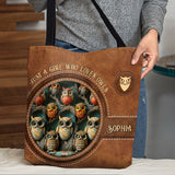 Just A Girl Who Loves Owls - Personalized Owl Tote Bag