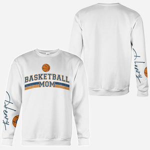 Basketball Mom With Any Kid Name & Number - Personalized Basketball All Over Shirt