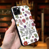 Spring Flower Holding Hands Nana Mom - Personalized Grandma Phone Case