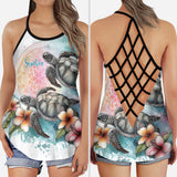 Love Turtles - Personalized Turtle Cross Tank Top