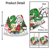 Lovely Snowman Grandkids - Personalized Grandma Custom Shaped Ornament