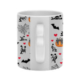 Till Death Do Us Part - Personalized Couple Heart Handle Mug