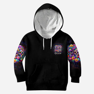 Cute Dolls La Catrina - Personalized Skull Hoodie and Leggings