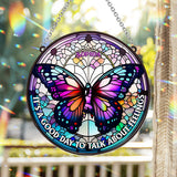 It's A Good Day To Talk About Feelings - Personalized Window Hanging Suncatcher Ornament