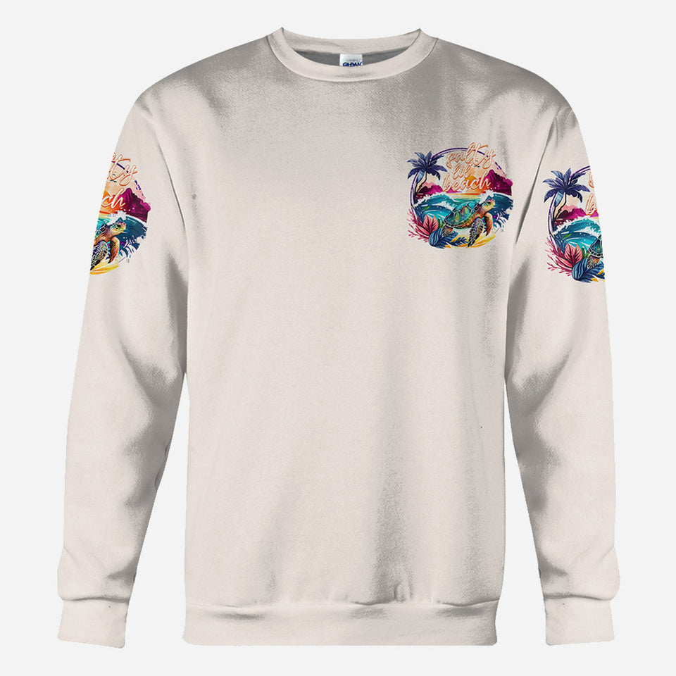 Salty Lil' Beach - Personalized Turtle All Over Shirt