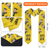 Caricature Funny Character - Personalized Graduation Graduation Stole