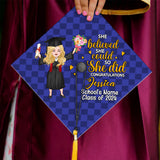 Graduation Girl 2024 - Personalized Graduation Cap Topper