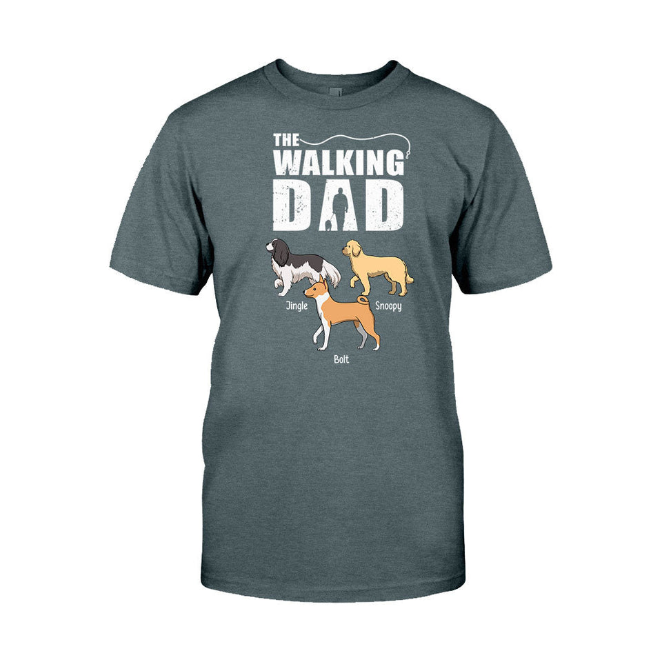 The Walking Dad - Personalized Dog T-shirt And Hoodie