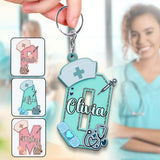 Nurse Letter - Personalized Nurse Keychain