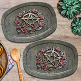 Mystical Witch Ancient Roses - Personalized Witch Plate