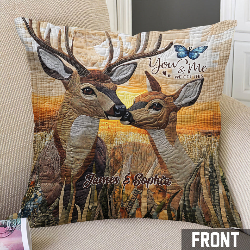 You & Me we got this - Personalized Couple Throw Pillow