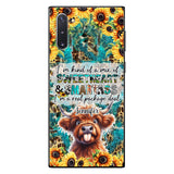 Sassy Highland Cow - Personalized Phone Case