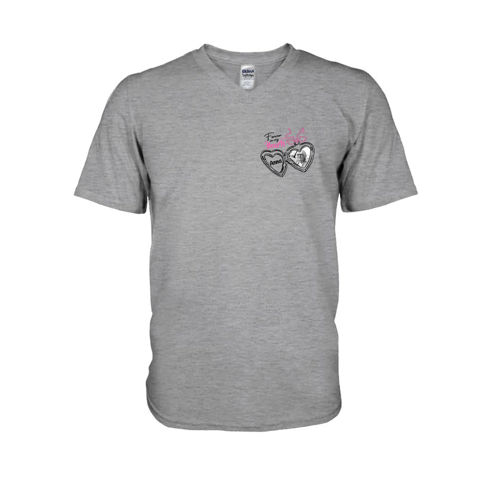 Forever In My Heart - Personalized Memorial T-shirt And Hoodie