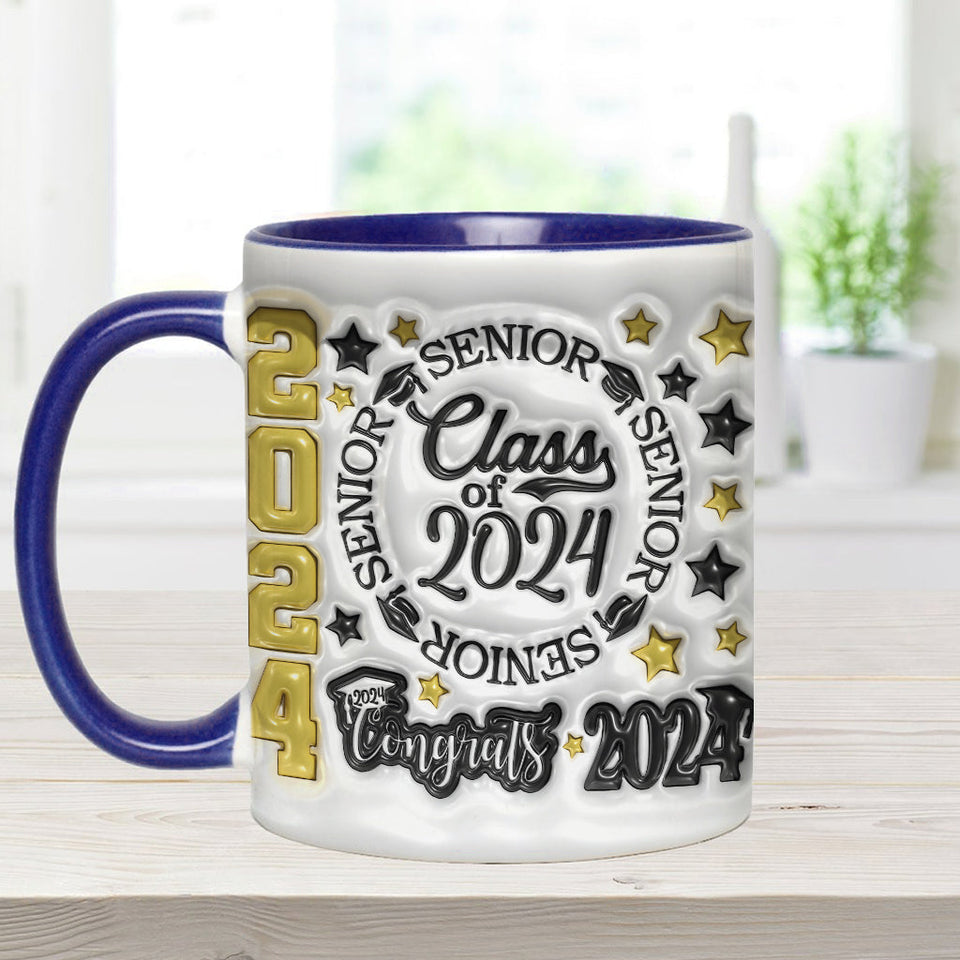 Class Of 2024 - Personalized Graduation Accent Mug