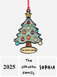 Merry Christmas - Personalized Family Ornament