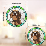Custom Dog Portrait Picture - Personalized Dog Window Hanging Suncatcher Ornament