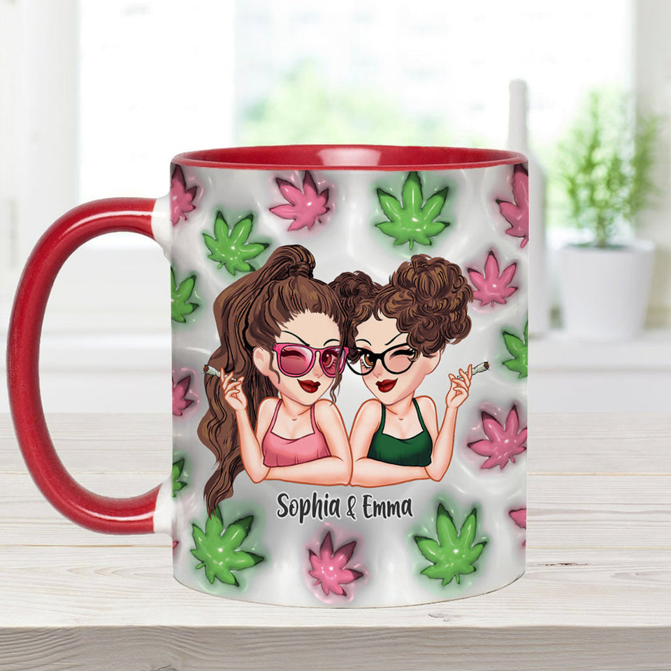 Best Buds Forever - Personalized Weed Accent Mug
