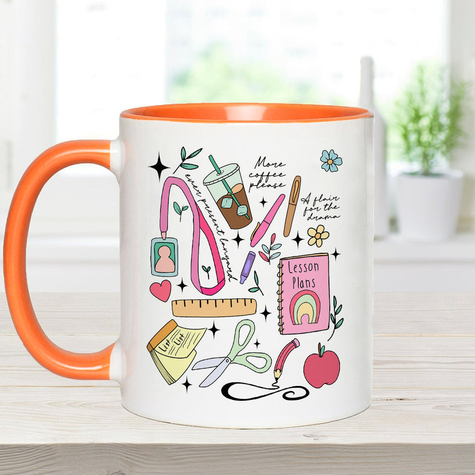 Can’t Talk Right Now Doing Teacher Stuff - Personalized Teacher Accent Mug