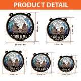 You & Me, We Got This - Personalized Couple 2 Layered Window Hanging Suncatcher