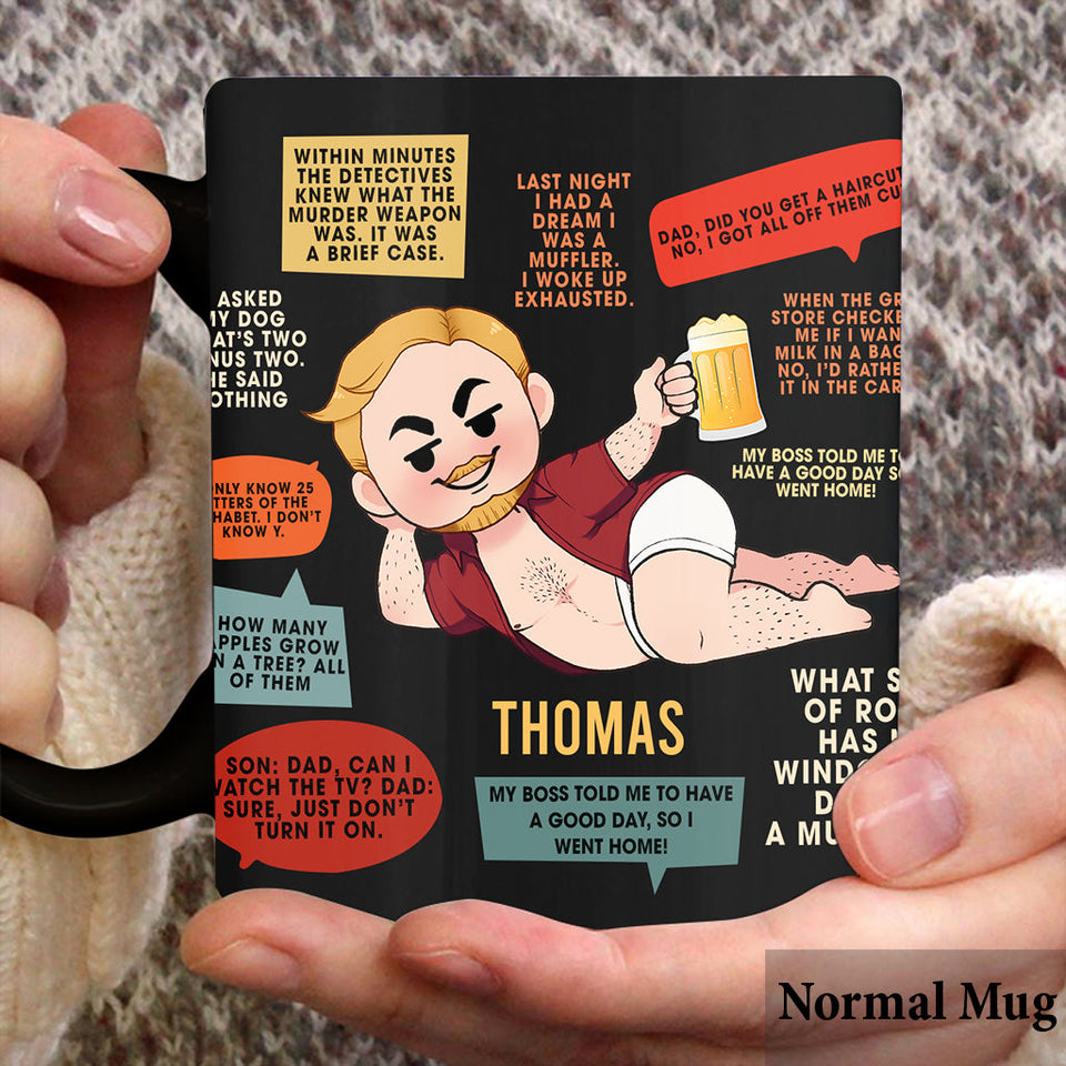 I Keep All My Dad Jokes In A Dad-A-Base - Personalized Father Mug