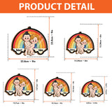 Love Is Love - Personalized LGBT Support 2 Layered Window Hanging Suncatcher