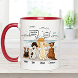 They Still Talk About You - Personalized Dog Accent Mug