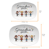 If Nana Were Flowers - Personalized Grandma Plate