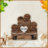 Wooden Family Block Figures - Personalized Family 2 Layered Wood Sign / Wood Plaque