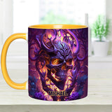 Fire and Fury - Personalized Skull Accent Mug