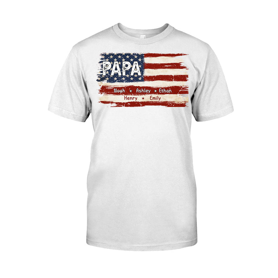 Dad's Life 4th Of July - Personalized Father T-shirt And Hoodie