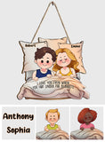 I Love You Even When You Fart Under The Blankets - Personalized Couple Custom Shaped Wood Sign
