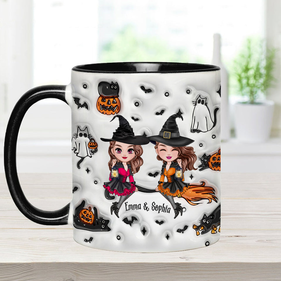You Can't Sit With Us Best Witch - Personalized Bestie Accent Mug