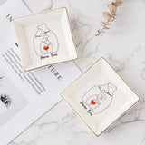 Mama Bear Daisy - Personalized Mother Jewelry Dish